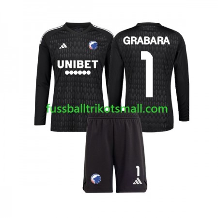 Fußballtrikots FC Copenhagen GRABARA 1 Torwart Kinder 2023-2024 Langarm Auswärts-trikot kaufen